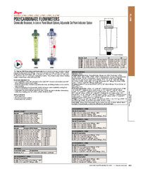Thumbnail of document Data Sheet - LFM Polycarbonate Flowmeters